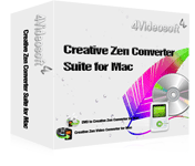 4Videosoft Creative Zen Converter Suite for Mac
