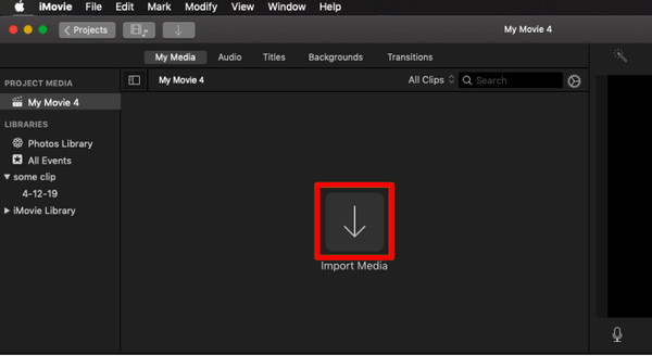 iMovie Add Mov File